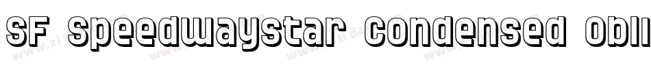 SF Speedwaystar Condensed Oblique字体转换